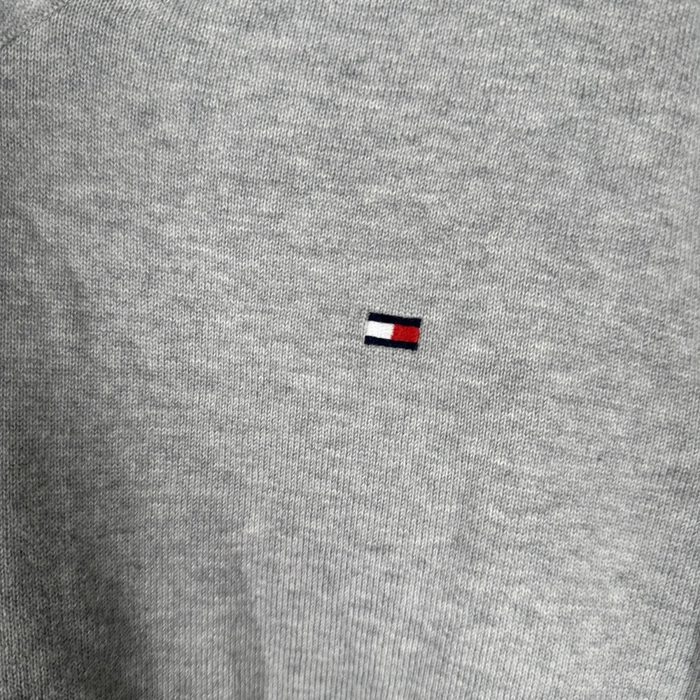 Tommy Hilfiger Men's Pullover Sweater V-Neck Career Casual Gray Size Large - Picture 4 of 6